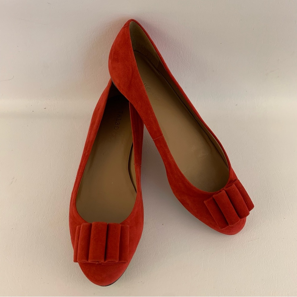 Talbots Red Suede Ballet Flats